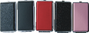 3103L20. Leather Wrapped Cigarette Case 120s Size (12PC)