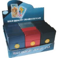 3115P2 Metallic Plastic Cigarette Case 100s Size, Flip Open (12PC)