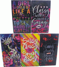 3117Sassy Candy Skull Sassy Design Holds 100s Size Cigarettes Push To Open (12PC)
