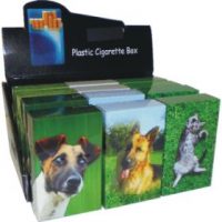 3118CD. Cat & Dog Design King Size Tin Cigarette Case (24PC)