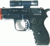 1696-1 Pistol Design W/ LED Jet Flame (16PC)