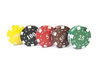 1398 Metal Poker Chip Design Colors May Vary (20PC)