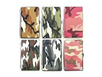 3101L14C Camouflage Design Silver Frame Holds 14 Cigarettes 100s Size (12PC)