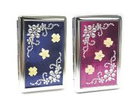 3101ST16F Studded Flower Designs Holds 16 Cigarettes 100s Size (12PC)