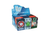 3117POK Poker Designs Plastic Cigarette Case 100s Size, Push Open (12PC)