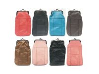 3203C Full Leather Cigarette Case Mix Colors No Black, 120s (12PC)