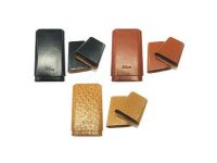 3364. Cedar Lined Leatherette Cigar Case (3PC)