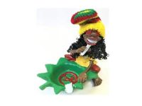 ASH682 Jamaican Ashtray; Assorted Colors (3PC)