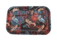 ROLLTRAYLG2 Large Metal Rolling Tray Mixed Designs (12PC)