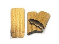 S3351O. Ostrich Print 3-Finger Leather Cigar Case (3PC)