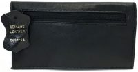 3321 Genuine Leather Tobacco Pouch W/ Snap Closure 3 Lined Zipper Pockets (3PC)*