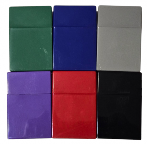 3114S1 Solid Plastic Cigarette Case King Size, Flip Open(12PC) - Image 2