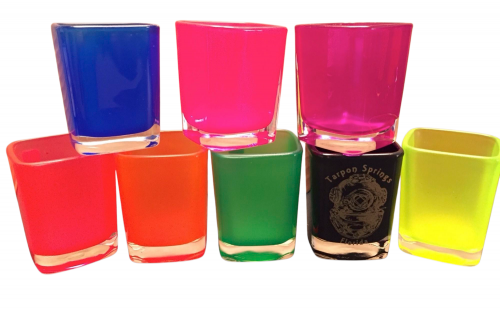 K105-72, Imprinted Drop Name Square Shot Glass, 72pcs Min, $1.65/pc - Image 2