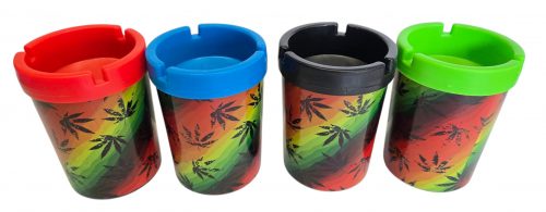 Ash1GC 2in1 Ashtray with Leaf Design, 12pcs/Tray - Image 4