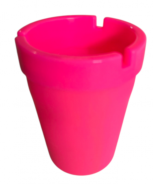 Ash1EC 2in1 Plastic Colored Cup Ashtrays, 12pcs/Tray - Image 4